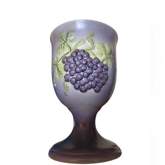 Vintage Ceramic Purple Goblets - Picture 3 of 6